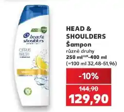 Kaufland Head & shoulders šampon nabídka