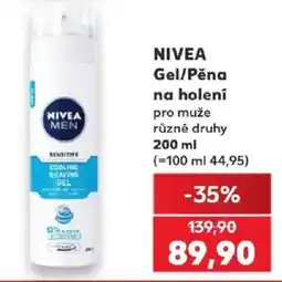 Kaufland Nivea gel/pěna na holení pro muže nabídka