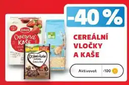 Kaufland Cereální vločky a kaše nabídka