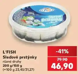 Kaufland L'FISH Sledové prstýnky nabídka