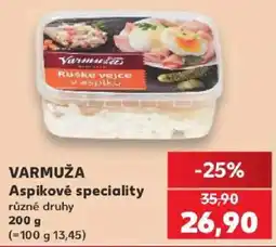 Kaufland Varmuža aspikové speciality nabídka