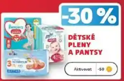 Kaufland Pampers dětské pleny a pantsy nabídka