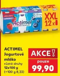 Kaufland Actimel jogurtové mléko nabídka