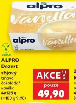 Kaufland Alpro dezert sójový tmavá čokoláda/ vanilka nabídka