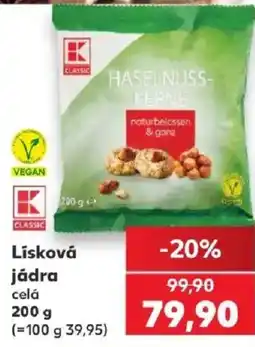 Kaufland K Classic lisková jádra celá nabídka