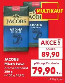 Kaufland Jacobs mletá káva aroma standard nabídka