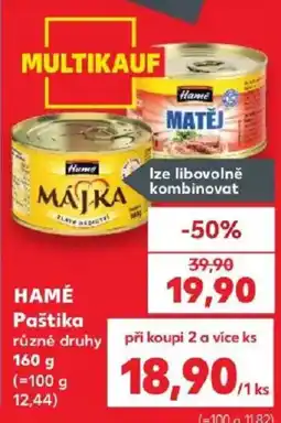 Kaufland Hamé Paštika nabídka
