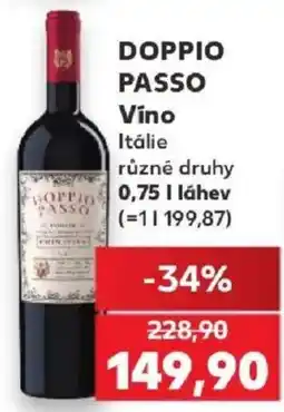 Kaufland Doppio Passo Víno nabídka
