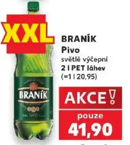 Kaufland Braník pivo světlé výčepní nabídka