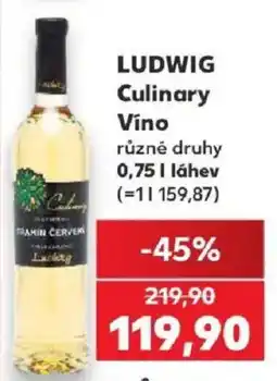 Kaufland Ludwig Culinary Vino nabídka