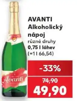 Kaufland Avanti alkoholický nápoj nabídka