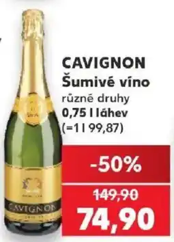 Kaufland Cavignon šumivé víno nabídka