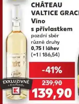 Kaufland Château Valtice Grace Víno nabídka