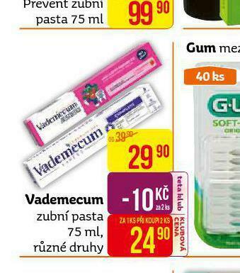 Teta Vademecum zubní pasta nabídka
