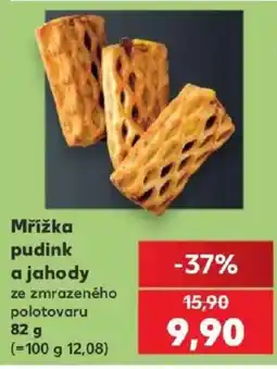 Kaufland Mřížka pudink a jahody nabídka