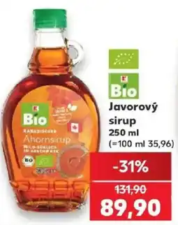 Kaufland Bio Javorový sirup nabídka