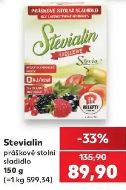 Kaufland Stevialin práškové stolní sladidlo nabídka