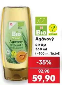Kaufland Bio Agávový sirup nabídka