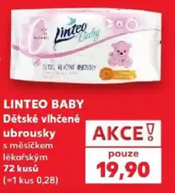 Kaufland Linteo baby dětské vlhčené ubrousky s měsíčkem lékařským nabídka