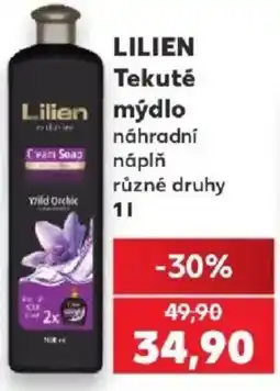 Kaufland Lilien tekuté mýdlo nabídka
