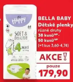 Kaufland Bella baby Dětské plenky nabídka