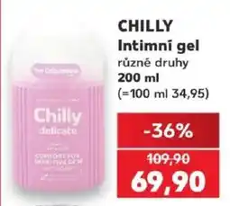Kaufland Chilly intimní gel nabídka