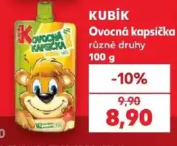 Kaufland Kubik ovocná kapsička nabídka