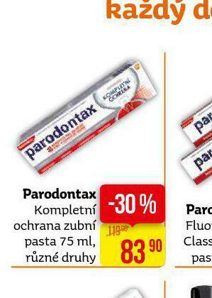 Teta Parodontax kompletní ochrana zubní pasta nabídka