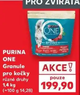 Kaufland Purina one granule pro kočky různé druhy nabídka