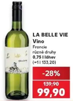 Kaufland La belle vie Víno nabídka