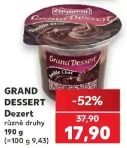 Kaufland Ehrmann Grand Dessert nabídka