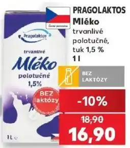 Kaufland Pragolaktos mléko trvanlivé polotučné nabídka