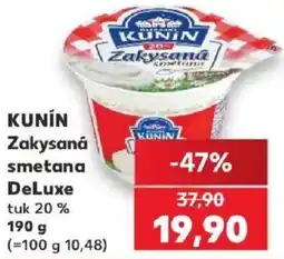Kaufland Kunín zakysaná smetana deluxe nabídka