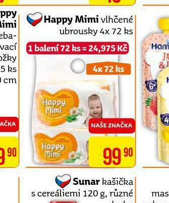 Teta Happy mimi vlhčené ubrousky nabídka