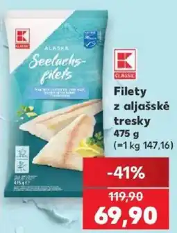 Kaufland K Classic filety z aljašské tresky nabídka