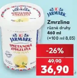 Kaufland Jarmark smetanová zmrzlina vanilková nabídka