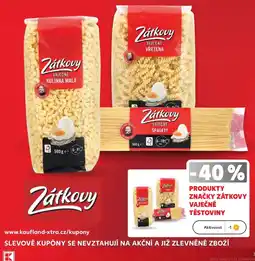 Kaufland Zátkovy vaječné těstoviny nabídka