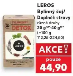 Kaufland Leros bylinný čaj nabídka