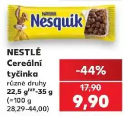 Kaufland Nestlé cereální tyčinka nabídka