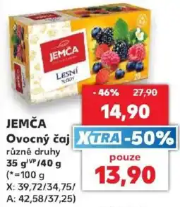 Kaufland Jemča ovocný čaj nabídka