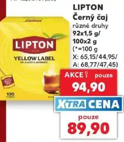 Kaufland Lipton černý čaj nabídka