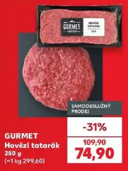 Kaufland Gourmet hovězí tatarák nabídka