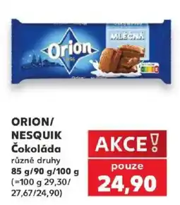 Kaufland Orion čokoláda nabídka
