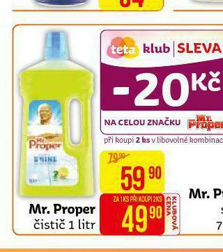 Teta Mr. proper čistič nabídka