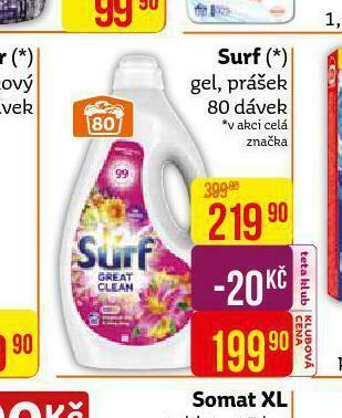 Surf prací prostředek