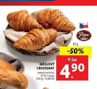 Lidl Máslový croissant nabídka