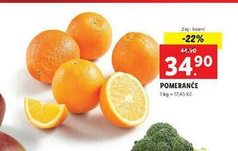 Lidl Pomeranče nabídka
