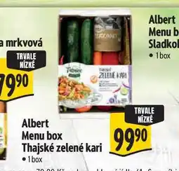 Albert Albert Menu box Thajské zelené kari 1 box nabídka