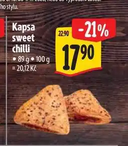 Albert Kapsa sweet chilli nabídka