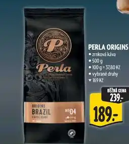 Albert PERLA ORIGINS zrnková káva nabídka